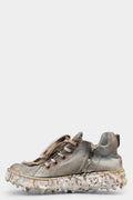 Culture Of Brave | Low top melt sole laced sneakers, Grey