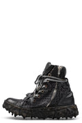 Culture of Brave Perforated High top melt sole laced sneakers MELM3