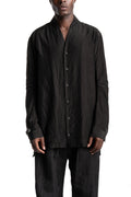 D.Hygen | SS26 - Silk Cotton Washer Shawl Collar Shirt, ST102-0426S