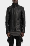 D.Hygen | AW25 - Hooded leather jacket, ST105-0225A