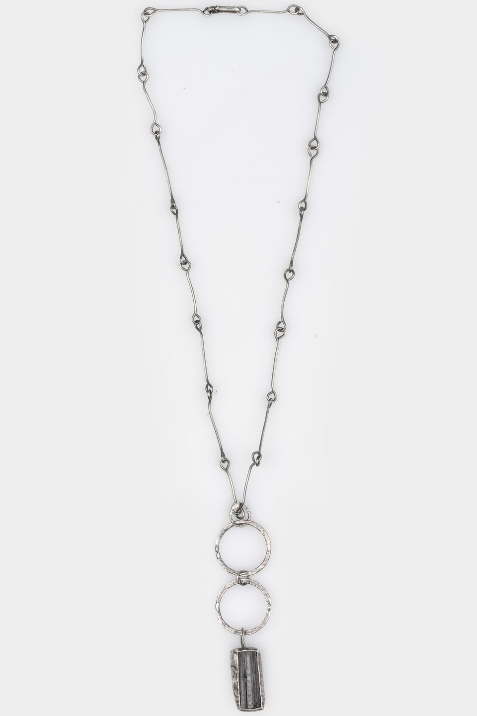 Silver Necklace with Tourmaline pendant