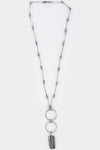 Silver Necklace with Tourmaline pendant