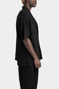 JOE CHIA | AW24 - Worsted Japanese wool oversized short sleeve shirt