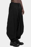 Woven wool balloon pants