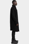 Incarnation | AW25 - Asymmetrical fly front high neck coat, 86-5450