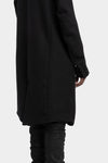Incarnation | AW25 - Asymmetrical fly front high neck coat, 86-5450