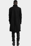 Incarnation | AW25 - Asymmetrical fly front high neck coat, 86-5450