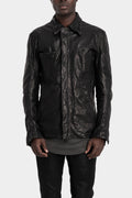 Incarnation | Hidden zip horse leather shirt jacket, 11-42007