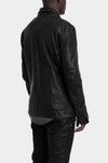 Incarnation | Hidden zip horse leather shirt jacket, 11-42007
