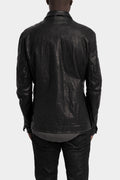 Incarnation | Hidden zip horse leather shirt jacket, 11-42007