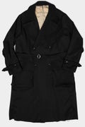 Double breasted wool trench coat