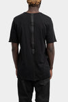 Staple spine detail t-shirt, Black