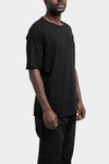 69 by Isaac Sellam | AW25 - Staple spine detail raglan t-shirt, Black