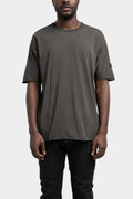 Stapled cotton t-shirt, Plomb grey