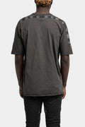 Stapled cotton t-shirt, Plomb grey