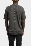 Staple spine detail raglan t-shirt, Plomb