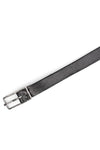 Silver buckle leather dock belt F25BLT3