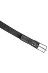 Silver buckle leather dock belt F25BLT3