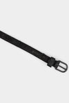 Salmon lined leather belt