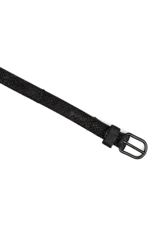 Salmon lined leather belt