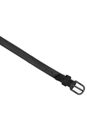 Salmon lined leather belt