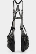 Meng horse leather harness vest bag