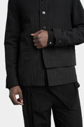 La Haine Inside Us | SS25 - Double front pinstripe blazer jacket