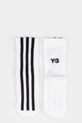 Y-3 Striped Socks, White