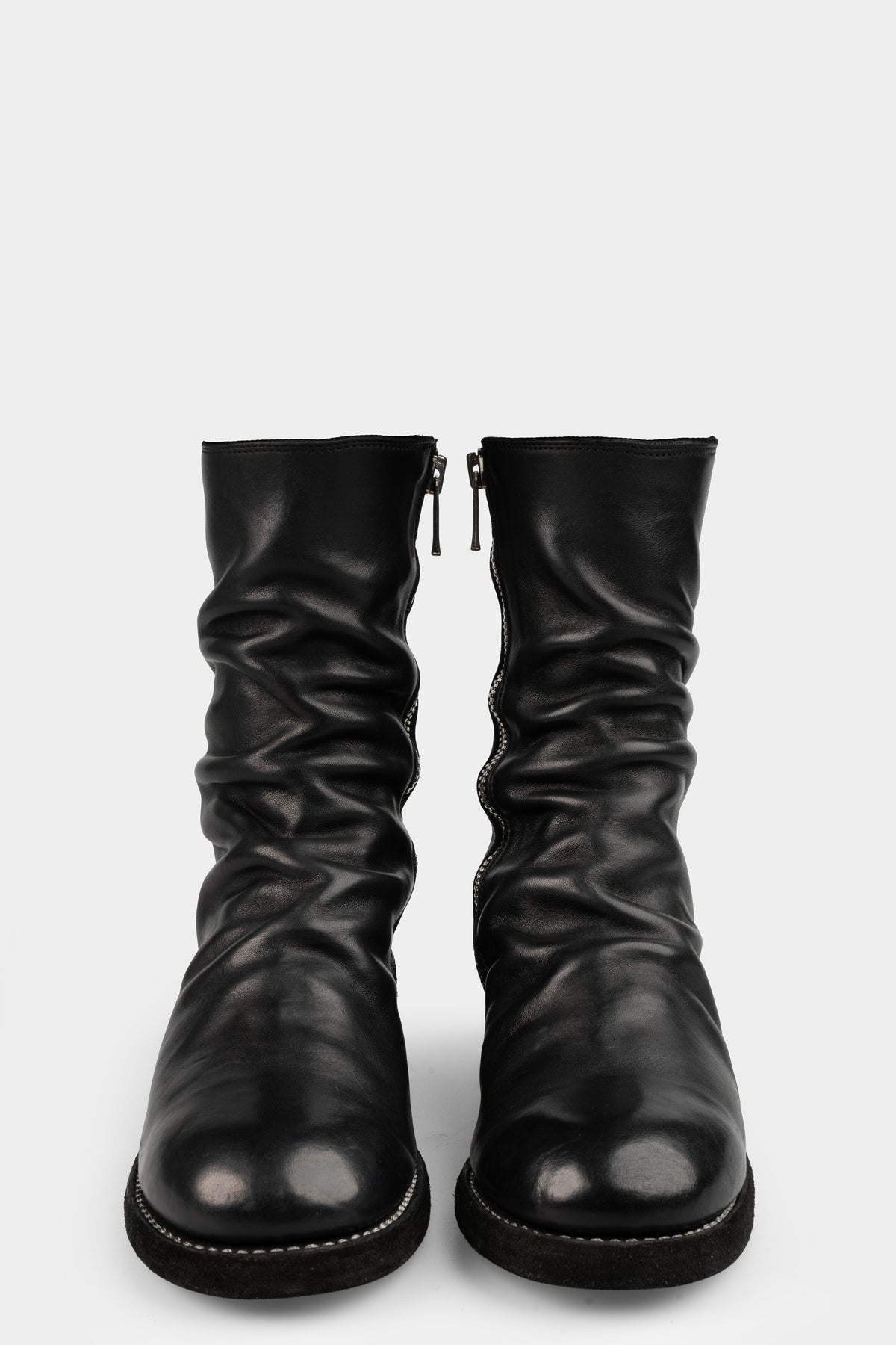 Guidi Side zip mid-top leather boots 798LZX