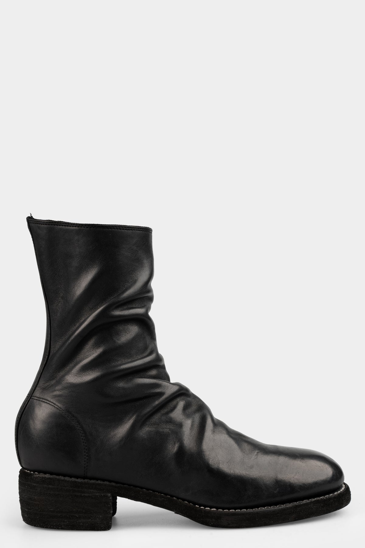 Guidi Side zip mid-top leather boots 798LZX