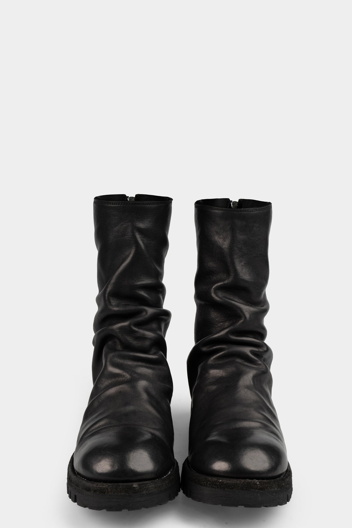 Guidi 788VX - Back zip high top boots, Black / Horse Full Grain