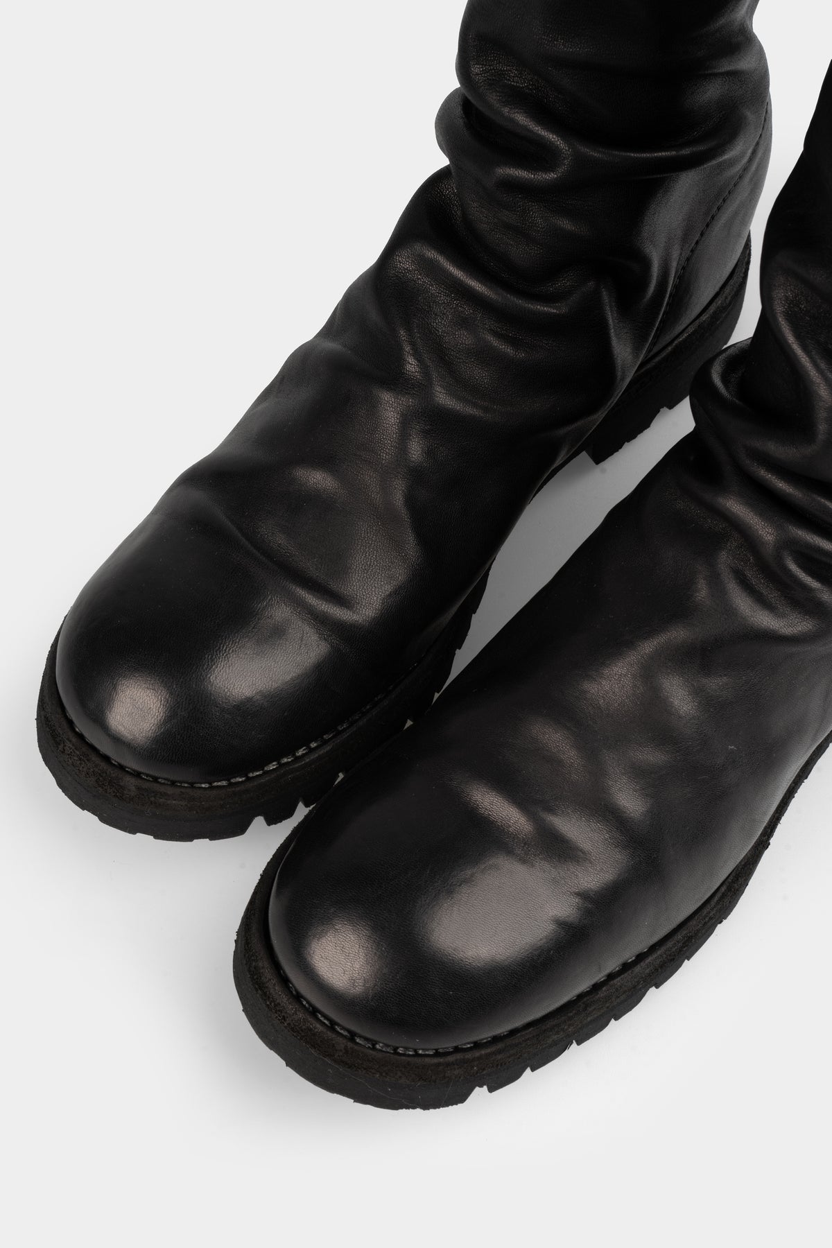 Guidi 788VX - Back zip high top boots, Black / Horse Full Grain