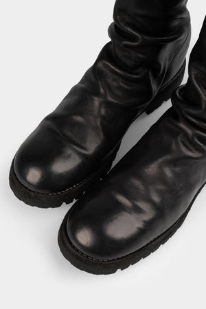 Guidi 788VX - Back zip high top boots, Black / Horse Full Grain