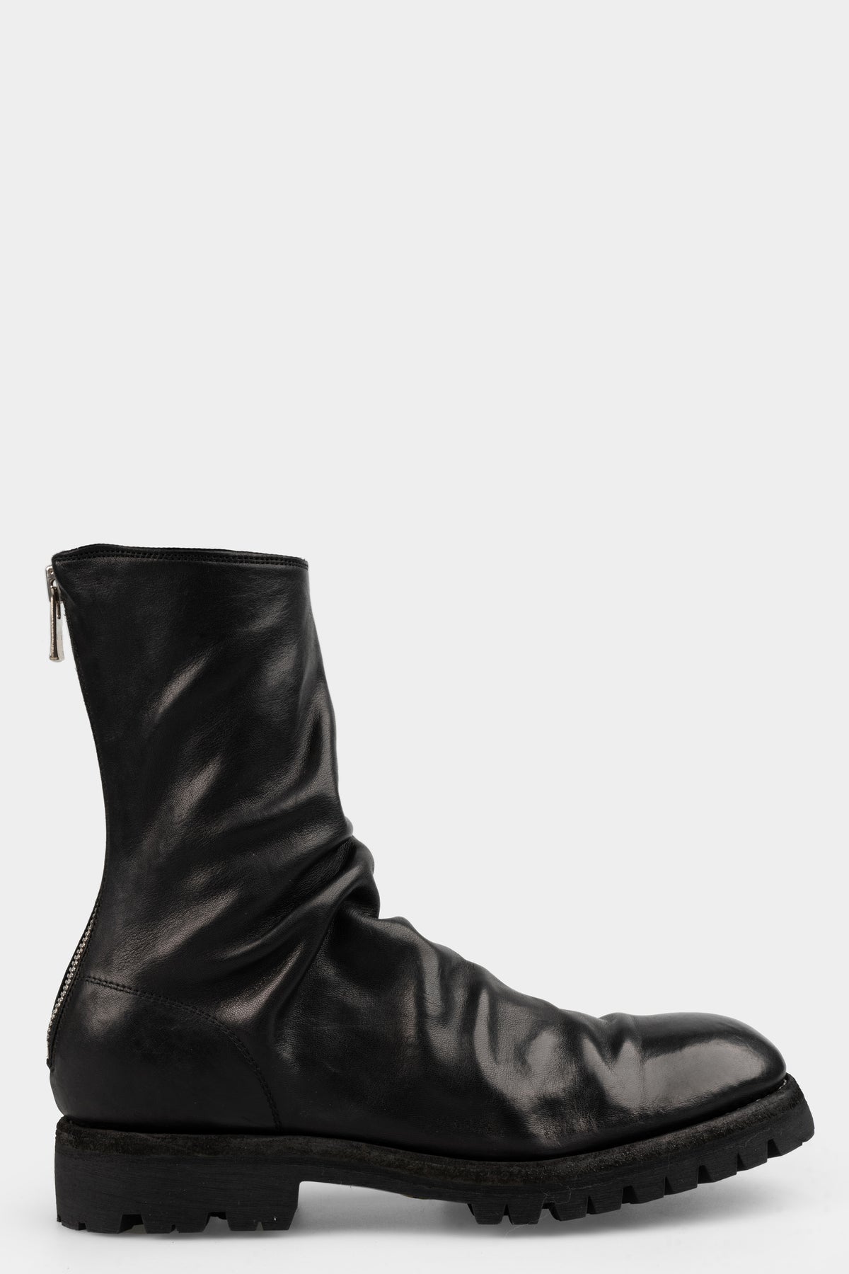 Guidi 788VX - Back zip high top boots, Black / Horse Full Grain