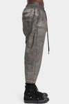 Thom Krom | SS26 - Cropped cotton poplin pants , Vegetal black MP38