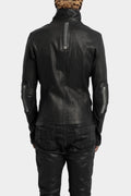 Isaac Sellam | SS25 - High neck asymmetric leather jacket