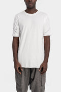 Tonal stitch cotton t-shirt, White