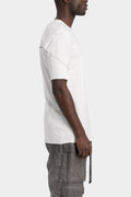 Tonal stitch cotton t-shirt, White