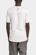 Tonal stitch cotton t-shirt, White