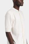 Thom Krom | SS26 - Short sleeve jersey shirt, White MTS951