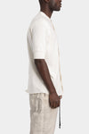 Thom Krom | SS26 - Short sleeve jersey shirt, White MTS951