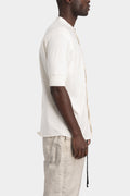 Cotton short sleeve shirt, White