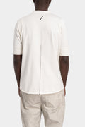 Cotton short sleeve shirt, White