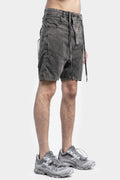 Buckled shorts, Acid grey