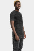 La Haine Inside Us | SS25 - Jacquard knit scar T-Shirt, Cold dye marmorized