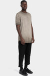 Thom Krom | SS26 - Soft cotton blend t-shirt, Cold dyed olive MTS937