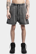 P27 - Cotton sweat shorts, Acid grey