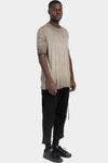 Thom Krom | SS26 - Cuffed sleeve t-shirt, Cold dyed olive MTS942