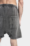 11 By BBS | P27 Cotton sweat shorts, Acid grey