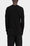 Thom Krom | SS26 - Lightweight long sleeve tee, Black MTS953
